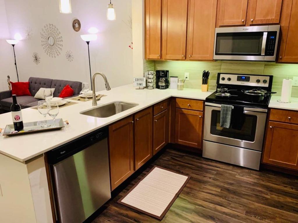 Downtown Apt Free Parking - Pool - Gym - Fully Kitchen Х'юстон Екстер'єр фото